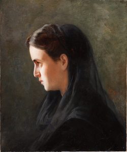 Ölgemälde, Porträt 19. Jahrhundert, fertig retuschiert