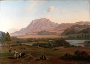 Landschaft, 19. Jahrhundert, fertig gereinigt